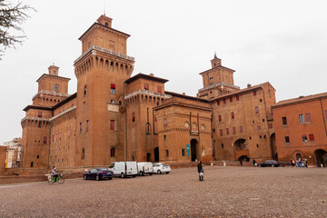 Castle Estense in Ferrara, Italy