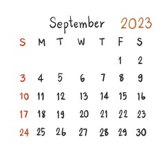 Obraz premium planner calendar 2023 new year illustration