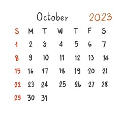 planner calendar 2023 new year illustration