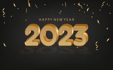 2023 Happy New year background banner