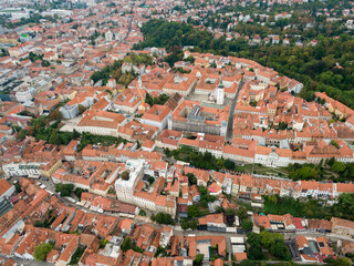 Zagreb, aerial view, drone
