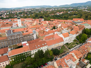 Zagreb, aerial view, drone