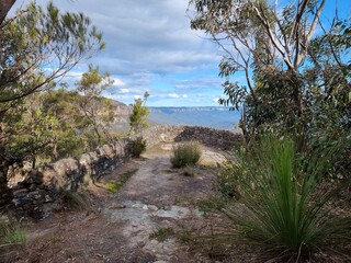 Lookout on the Prince Henry Cliff Track in the Blue Mountains of New south Wales