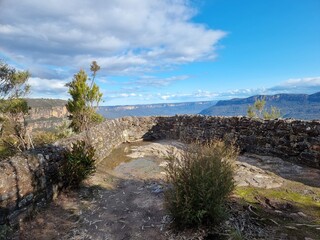 Lookout on the Prince Henry Cliff Track in the Blue Mountains of New south Wales