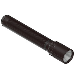3d rendering illustration of a LED flashlight