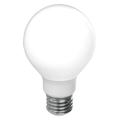 3d rendering illustration of a LED fluorescent light bulb