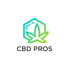 gradient cbd medical logo design