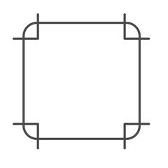 Obraz premium Badge Line art