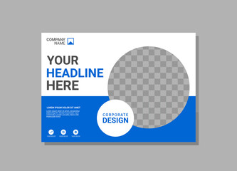 Modern business annual report horizontal