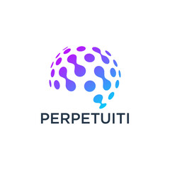 globe technology logo design templates