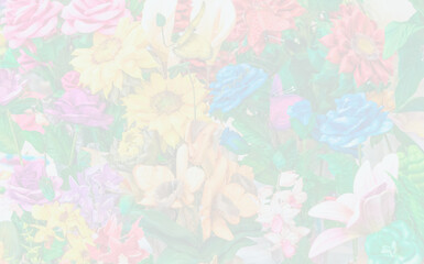 Blurred soft tone of abstract floral background.