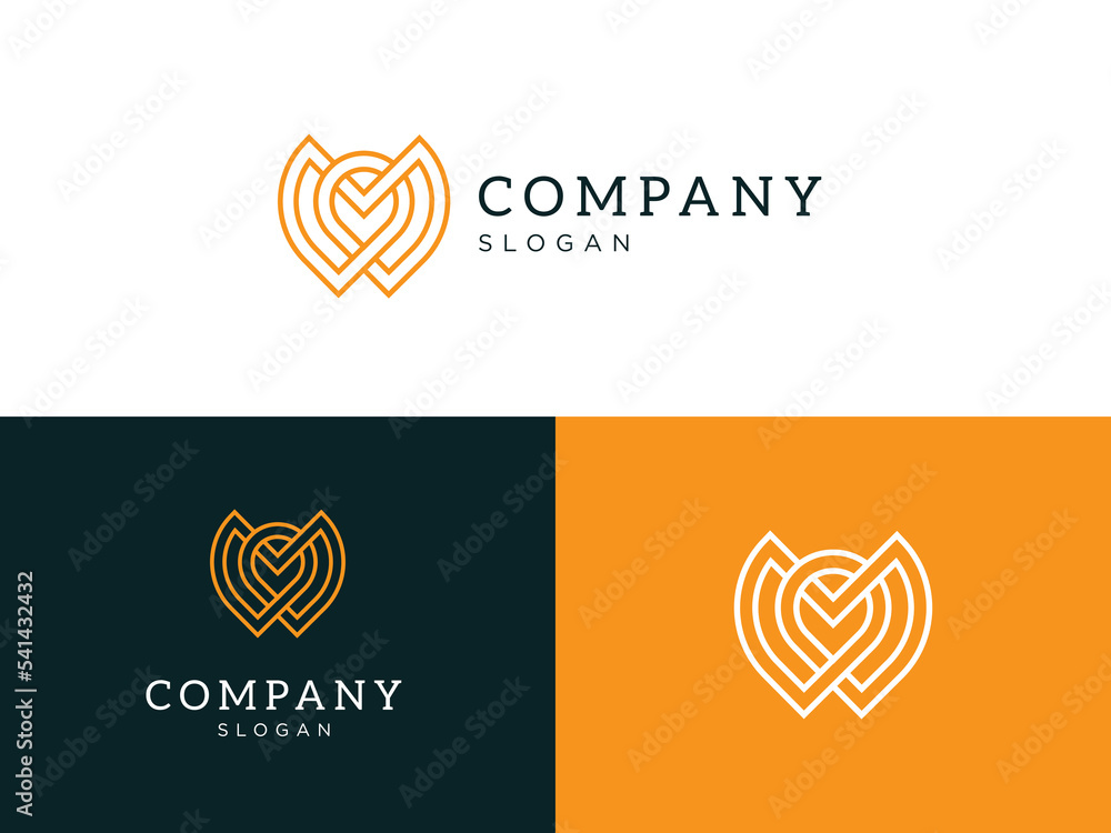 Poster owl logo with a style of lines that connect. unique and elegant. editable and easy to use