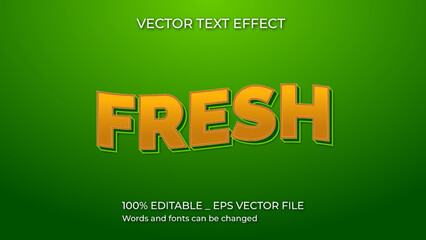 fresh_text_style_effect_vector