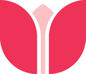 Tulip Flower Logo Design Template