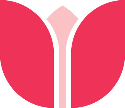 Tulip Flower Logo Design Template