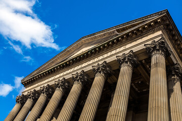 Detail, St. George's Hall, Liverpool, UK.