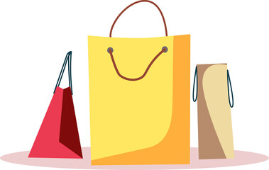 shopping bags illustration