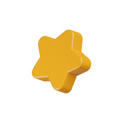 Obraz premium 3D Floating Element Star Illustration