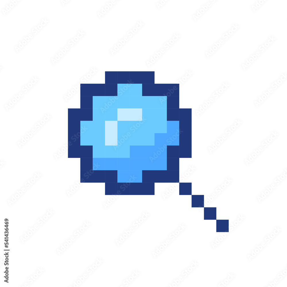 Poster magnifying glass pixelated rgb color ui icon. enlarging screen. search tool. simplistic filled 8bit 