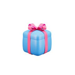 Gift box icon isolated 3d render illustration