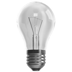 3d rendering illustration of a light bulb