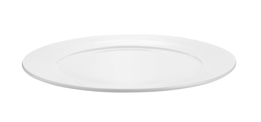 beautiful white plate on transparent png