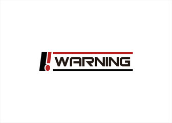 warning logo design template sign symbol