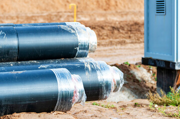 Composite sewer pipes or water pipes for supplying utilities at a construction site. Reconstruction, installation,  repair of water supply, sewerage.