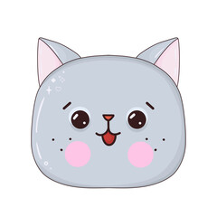 Kawaii Cat on transparent background