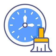 cleanings time Modern concepts design, Premium quality vector illustration concept. Vector symbol.