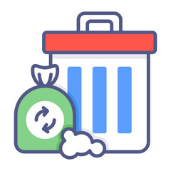 garbage icon Modern concepts design, Premium quality vector illustration concept. Vector symbol.