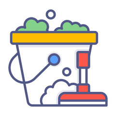 cleaning mop Modern concepts design, Premium quality vector illustration concept. Vector symbol.