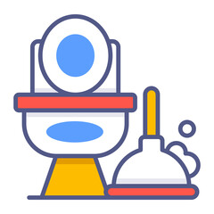 Flush cleaning Modern concepts design, Premium quality vector illustration concept. Vector symbol.