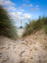 Point of Ayr amongst Sand Dunes
