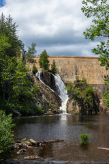 Forestville Dam and waterfall, Michigan, USA