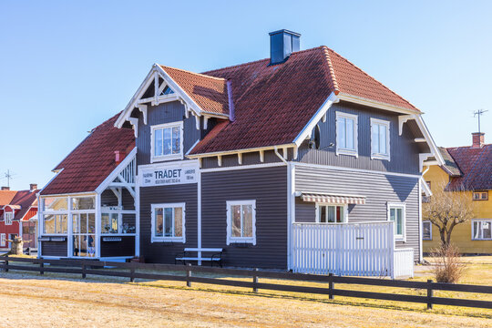 Old disused railway station converted into residential building