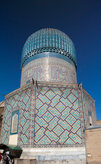 Uzbekistan, dome of the Gur-e Amir Mausoleum in Samarkand. - 541450223