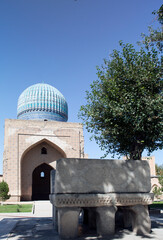 Architecture of the East. Bibi-Khanum mosque complex, Samarkand, Uzbekistan