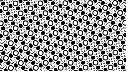 Ornament with elements of black and white colors.
