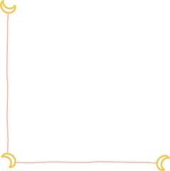 Fototapeta premium Colorful Cute Corner Doodle Vector Illustration