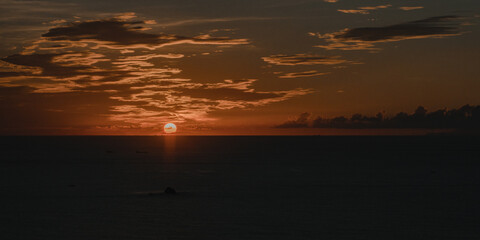 sunset on the beach