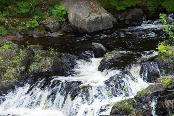 Dead River Falls, small waterfall in Michigan