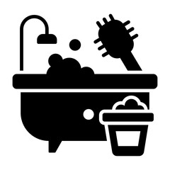 bathroom cleaning Modern concepts design, Premium quality vector illustration concept. Vector symbol.