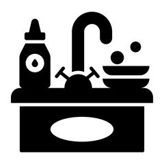 kitchen sink washing Modern concepts design, Premium quality vector illustration concept. Vector symbol.