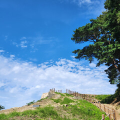 언덕위 맑은 하늘