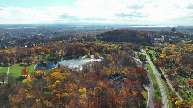 Montreal Canada autumn season coulors