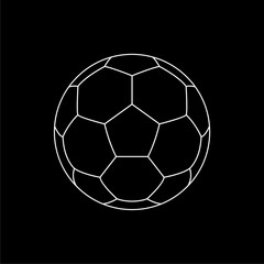 Foot Ball or Soccer Ball Icon Symbol for Art Illustration, Logo, Website, Apps, Pictogram, News, Infographic or Graphic Design Element. Vector Illustration