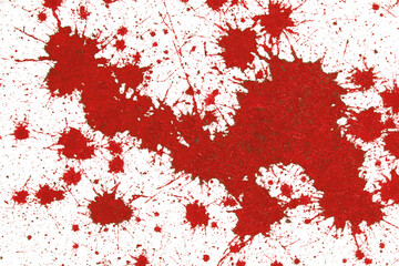 Obraz premium Watercolor red splash isolated on white background.