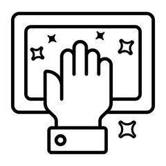 wipe Modern concepts design, Premium quality vector illustration concept. Vector symbol.