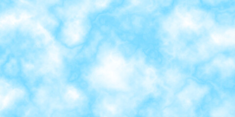 Blue sky with white clouds background. Romantic sky. Abstract nature background of romantic summer blue sky with fluffy clouds. Beautiful puffy clouds in bright blue sky in day sunlight.><